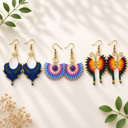 Macramé Earrings (Set H-I-J-K)
