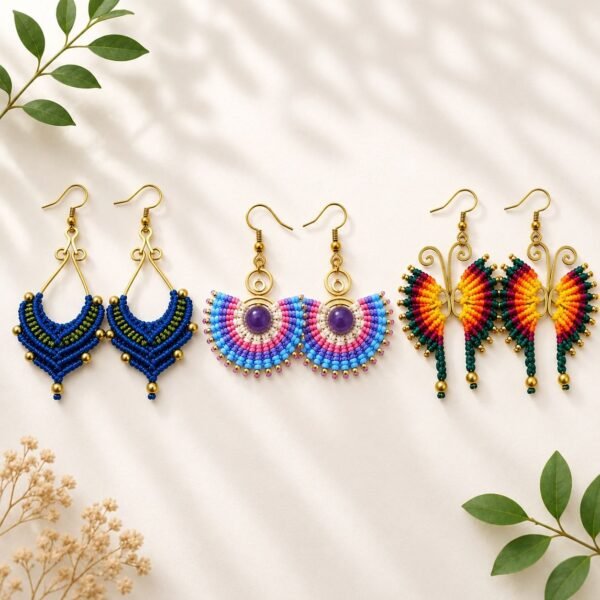Macramé Earrings (Set H-I-J-K)