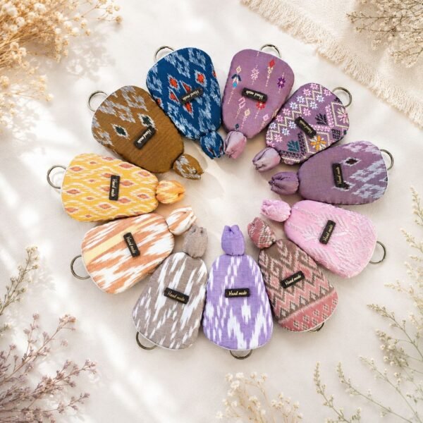 Artisan Thai Cotton Key Pouch